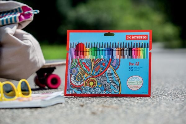 Produktbild: STABILO Premium-Filzstift -   Pen 68 - 30er Pack - mit 30 verschiedenen Farben