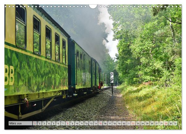Produktbild: Mit Dampf &uuml;ber die Insel R&uuml;gen (Wandkalender 2026 DIN A3 quer), CALVENDO Monatskalender