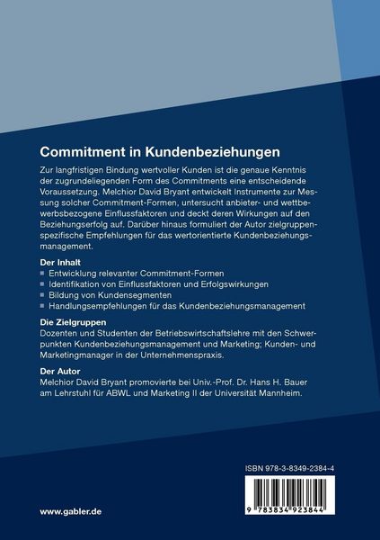Produktbild: Commitment in Kundenbeziehungen