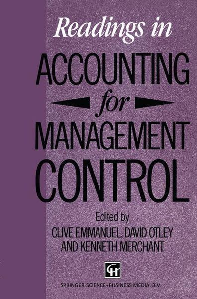 Produktbild: Readings in Accounting for Management Control