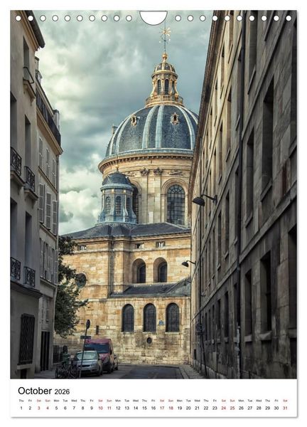Produktbild: Wonders of Paris (Wall Calendar 2026 DIN A4 portrait), CALVENDO 12 Month Wall Calendar