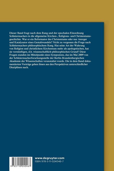 Produktbild: Schleiermacher - Denker f&uuml;r die Zukunft des Christentums?