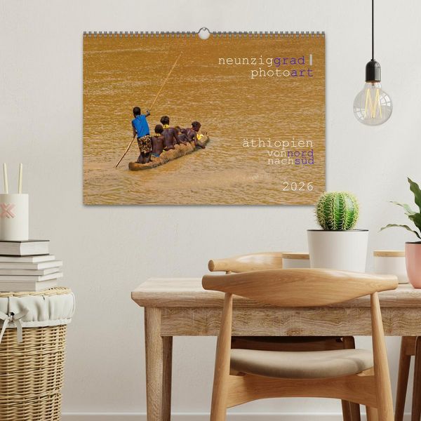 Produktbild: neunziggrad photoart: &auml;thiopien von nord nach s&uuml;d (Wandkalender 2026 DIN A3 quer), CALVENDO Monatskalender