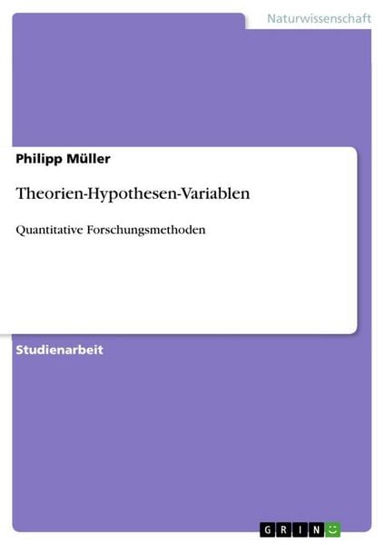 Produktbild: Theorien-Hypothesen-Variablen