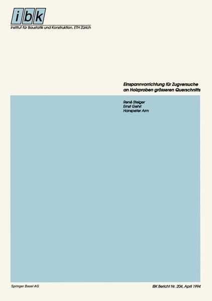 Produktbild: Einspannvorrichtung f&uuml;r Zugversuche an Holzproben gr&ouml;sseren Querschnitts