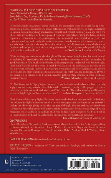 Produktbild: Paul Ricoeur and the Hope of Higher Education