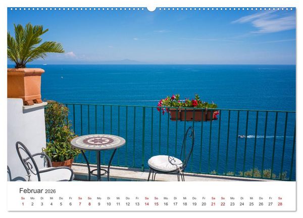 Produktbild: Malerische Amalfik&uuml;ste (hochwertiger Premium Wandkalender 2026 DIN A2 quer), Kunstdruck in Hochglanz
