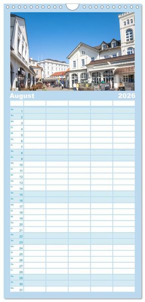 Produktbild: Familienplaner 2026 - Sommer auf Norderney mit 5 Spalten (Wandkalender, 21 x 45 cm) CALVENDO