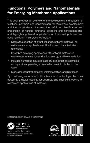 Produktbild: Functional Polymers and Nanomaterials for Emerging Membrane Applications