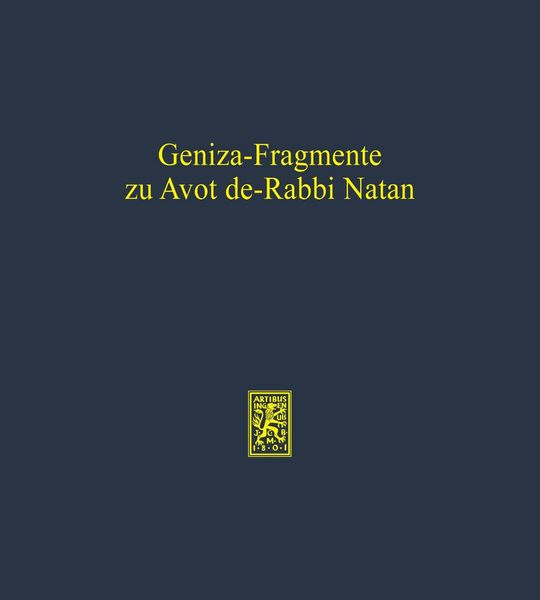Produktbild: Geniza-Fragmente zu Avot de-Rabbi Natan