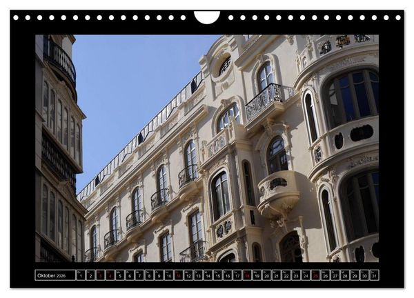 Produktbild: M&aacute;laga - 50mm (Wandkalender 2026 DIN A4 quer), CALVENDO Monatskalender