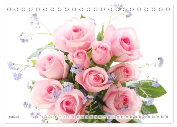 Produktbild: So viele sch&ouml;ne Rosen (Tischkalender 2026 DIN A5 quer), CALVENDO Monatskalender