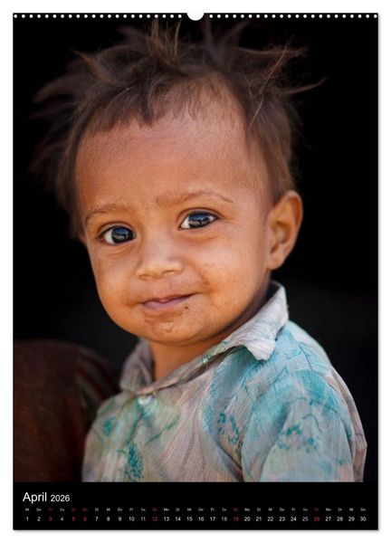 Produktbild: Portraits aus Indien (Wandkalender 2026 DIN A2 hoch), CALVENDO Monatskalender