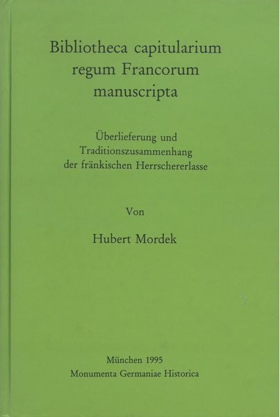 Produktbild: Bibliotheca capitularium regum Francorum manuscripta