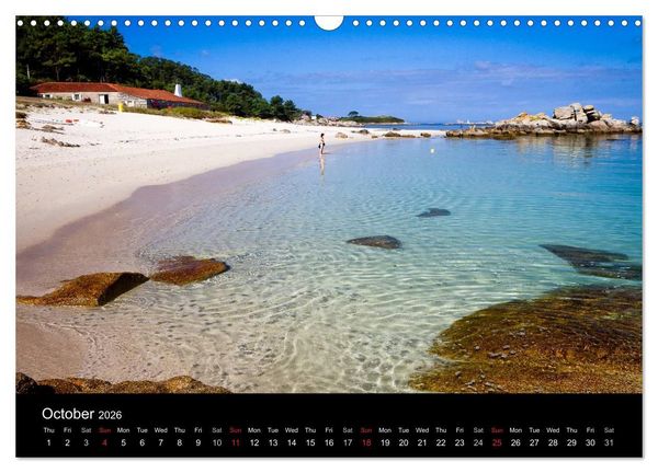Produktbild: Beaches of Galicia (Wall Calendar 2026 DIN A3 landscape), CALVENDO 12 Month Wall Calendar