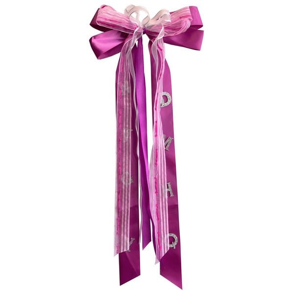 Produktbild: Nestler Schult&uuml;tenschleife rosa/wei&szlig; 23x50cm