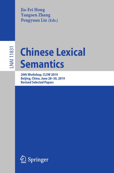 Produktbild: Chinese Lexical Semantics