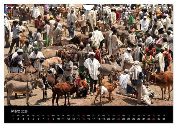 Produktbild: &Auml;thiopien Impressionen (Wandkalender 2026 DIN A4 quer), CALVENDO Monatskalender