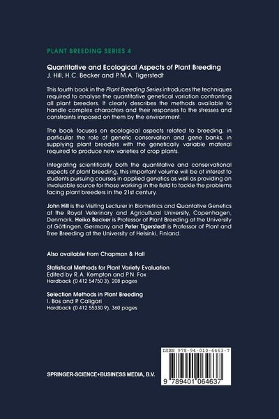 Produktbild: Quantitative and Ecological Aspects of Plant Breeding