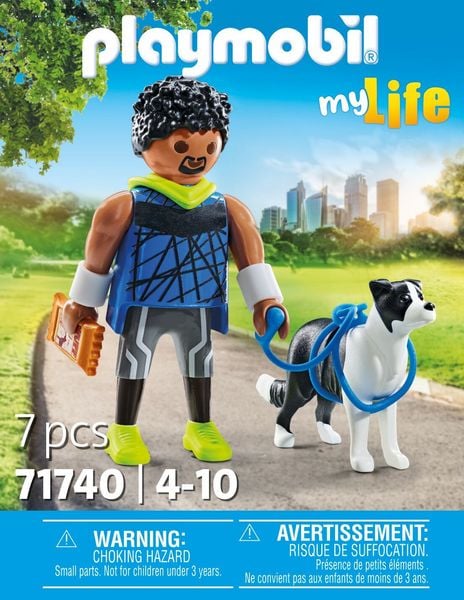 Produktbild: PLAYMOBIL 71740 Jogger mit Border Collie