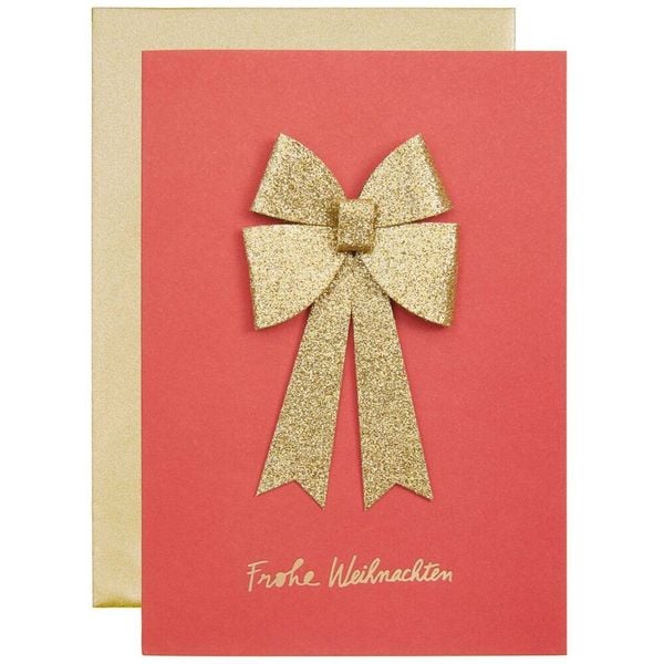 3D-Grußkarte Schleife, Rot,, B6