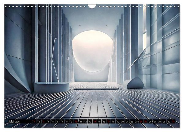 Produktbild: Offene R&auml;ume, minimalistisch und abstrakt (Wandkalender 2026 DIN A3 quer), CALVENDO Monatskalender