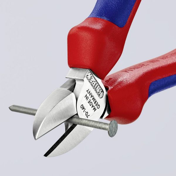 Produktbild: Knipex 70 05 140 Werkstatt Seitenschneider mit Facette 140mm