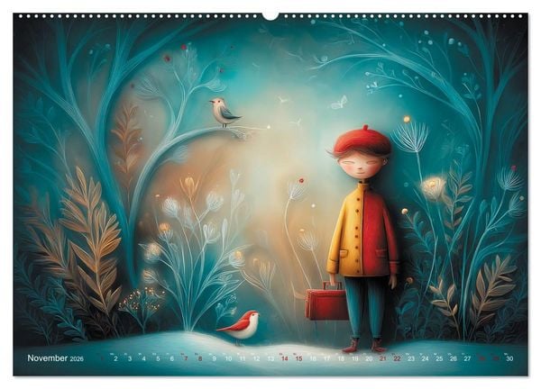 Produktbild: Naive Farbwelten (hochwertiger Premium Wandkalender 2026 DIN A2 quer), Kunstdruck in Hochglanz