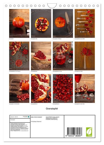 Produktbild: Granatapfel (Wandkalender 2026 DIN A4 hoch), CALVENDO Monatskalender