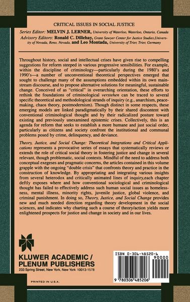 Produktbild: Theory, Justice, and Social Change