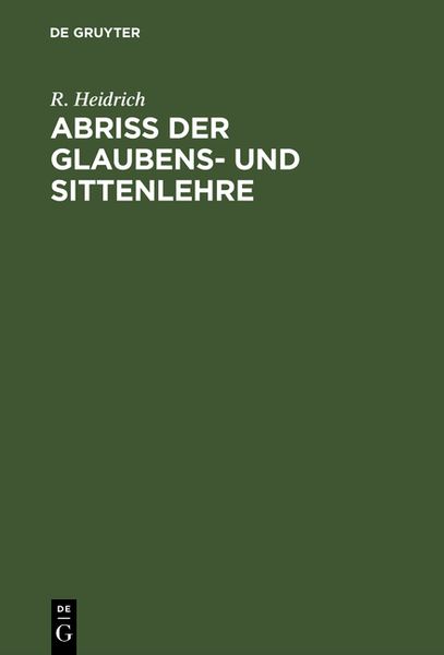 Produktbild: Abri&szlig; der Glaubens- und Sittenlehre