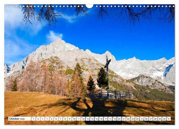 Produktbild: Gr&uuml;&szlig;e aus Filzmoos (Wandkalender 2026 DIN A3 quer), CALVENDO Monatskalender