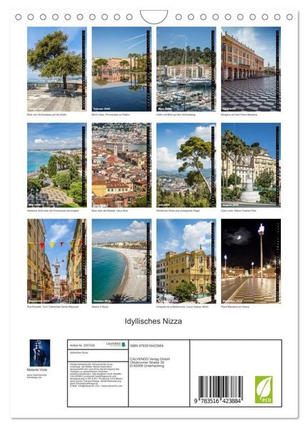 Produktbild: Idyllisches Nizza (Wandkalender 2026 DIN A4 hoch), CALVENDO Monatskalender