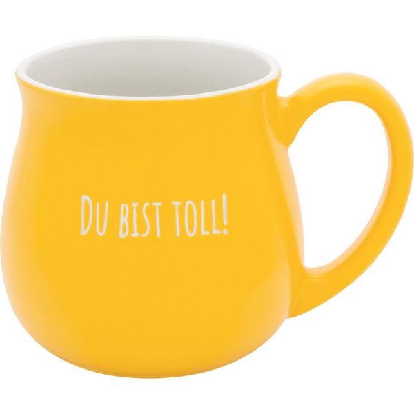 Produktbild: GRUSS & CO Tasse bauchig graviert "Du bist toll"