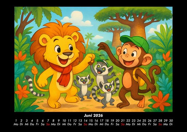 Produktbild: Buschi & Milo - Reise durch Afrika 2026 Fotokalender DIN A3