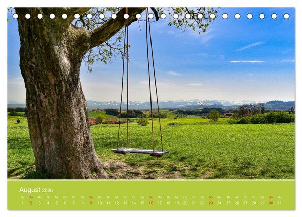 Produktbild: Wo das Allg&auml;u am sch&ouml;nsten ist (Tischkalender 2026 DIN A5 quer), CALVENDO Monatskalender
