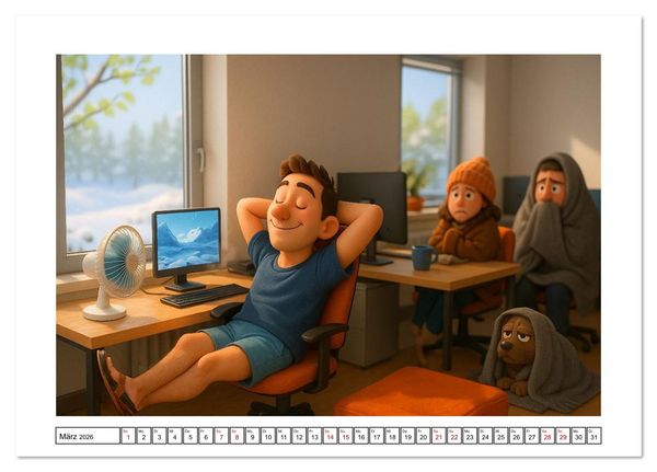 Produktbild: K&auml;lteanbeter (Tischkalender 2026 DIN A5 quer), CALVENDO Monatskalender