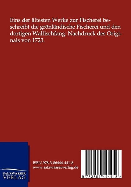 Produktbild: Alte und neue Gr&ouml;nl&auml;ndische Fischerei und Walfischfang
