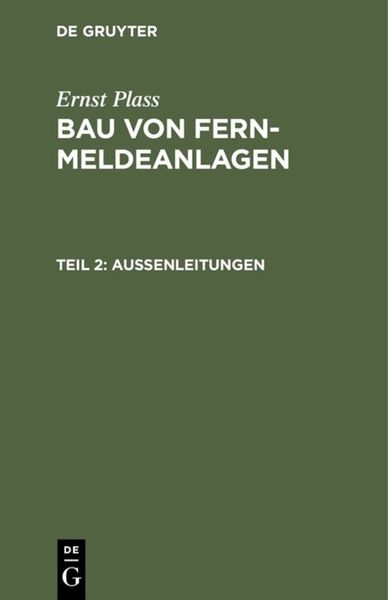 Produktbild: Au&szlig;enleitungen