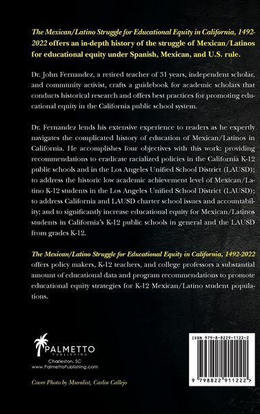 Produktbild: The Mexican/Latino Struggle for Educational Equity in California, 1492-2022