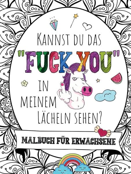 Produktbild: Malbuch f&uuml;r Erwachsene - Kannst du das "FUCK YOU" in meinem L&auml;cheln sehen!