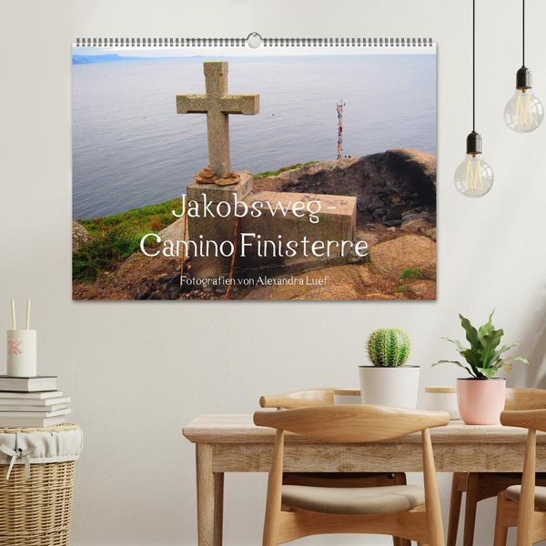 Produktbild: Jakobsweg - Camino Finisterre (Wandkalender 2026 DIN A2 quer), CALVENDO Monatskalender