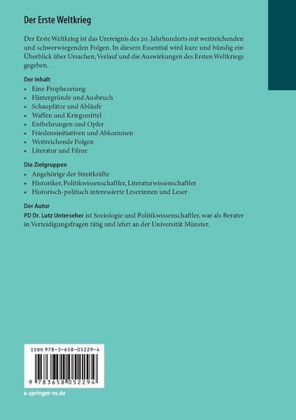 Produktbild: Der Erste Weltkrieg