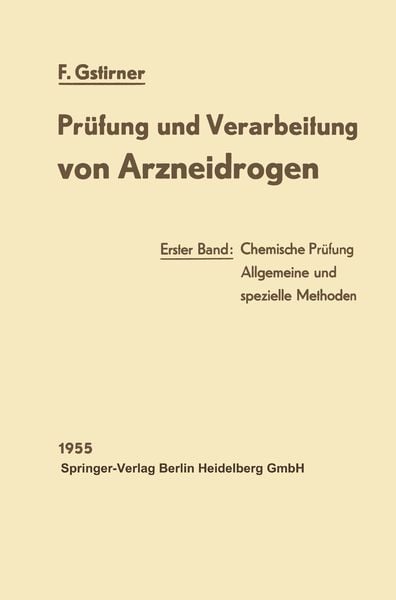 Produktbild: Pr&uuml;fung und Verarbeitung von Arzneidrogen