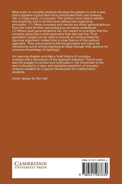 Produktbild: Complex Analysis