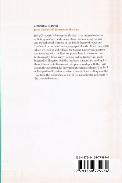 Produktbild: Jerzy Grotowski's Journeys to the East