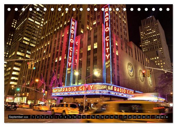 Produktbild: New York City - Zwischen Hudson und East River (Tischkalender 2026 DIN A5 quer), CALVENDO Monatskalender