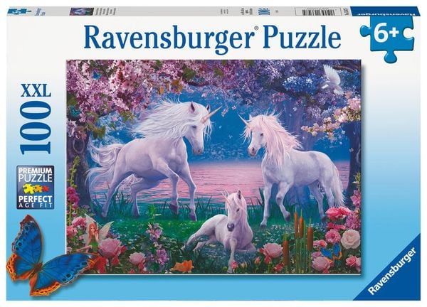 Produktbild: Kinderpuzzle 100 XXL Teile - Bezaubernde Einh&ouml;rner