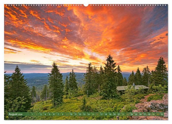 Produktbild: Arber, Rachel und Lusen: Der Hintere Bayerische Wald (Wandkalender 2026 DIN A2 quer), CALVENDO Monatskalender