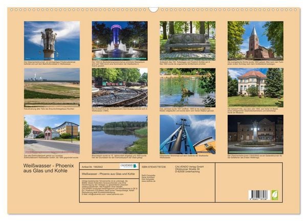 Produktbild: Wei&szlig;wasser - Phoenix aus Glas und Kohle (Wandkalender 2026 DIN A2 quer), CALVENDO Monatskalender